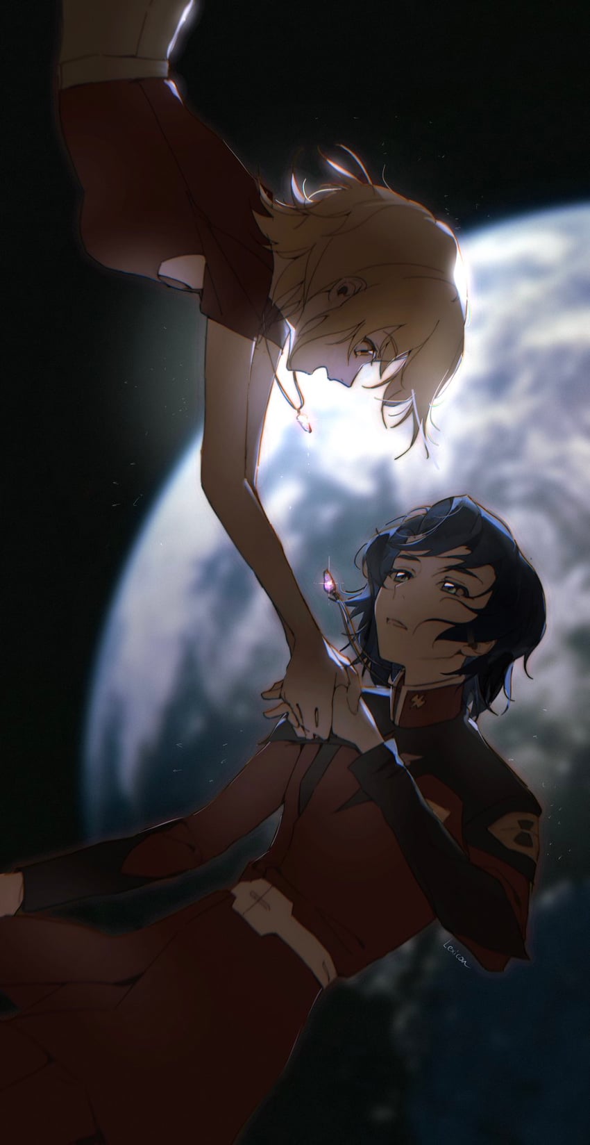 cagalli yula athha and athrun zala (gundam and 1 more) drawn by dssa193478