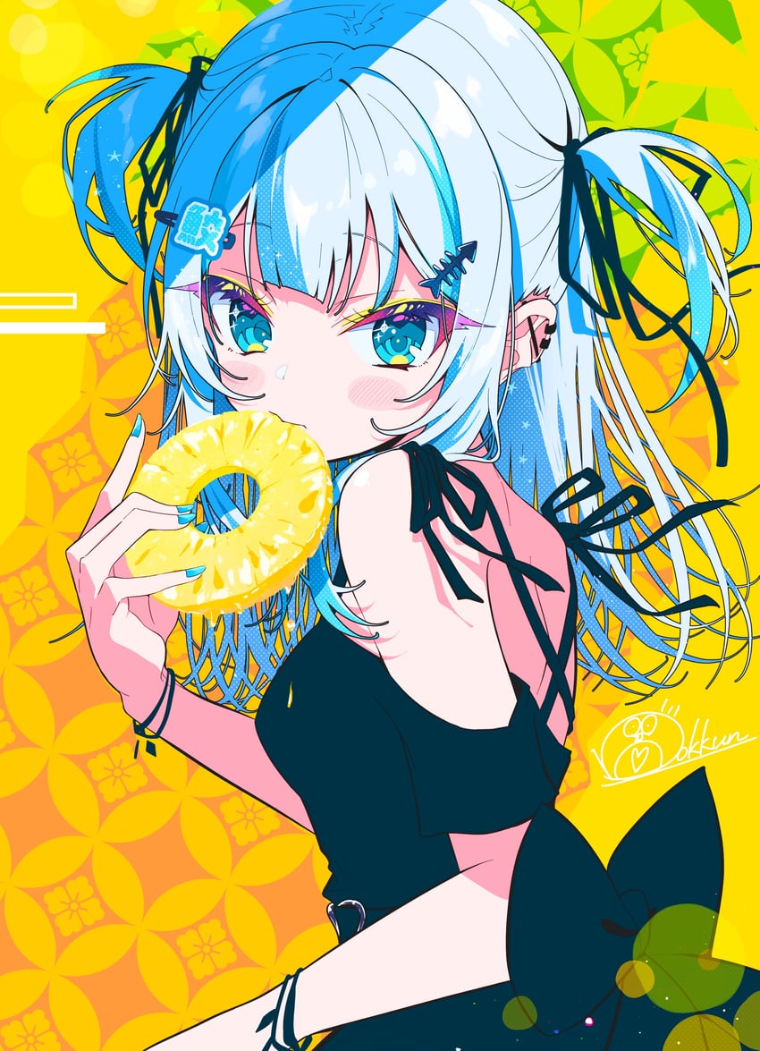 gawr gura (hololive and 1 more) drawn by ichijo_rei