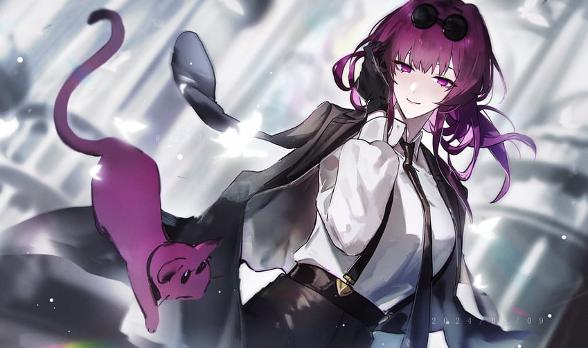 kafka (honkai and 1 more) drawn by chen_li