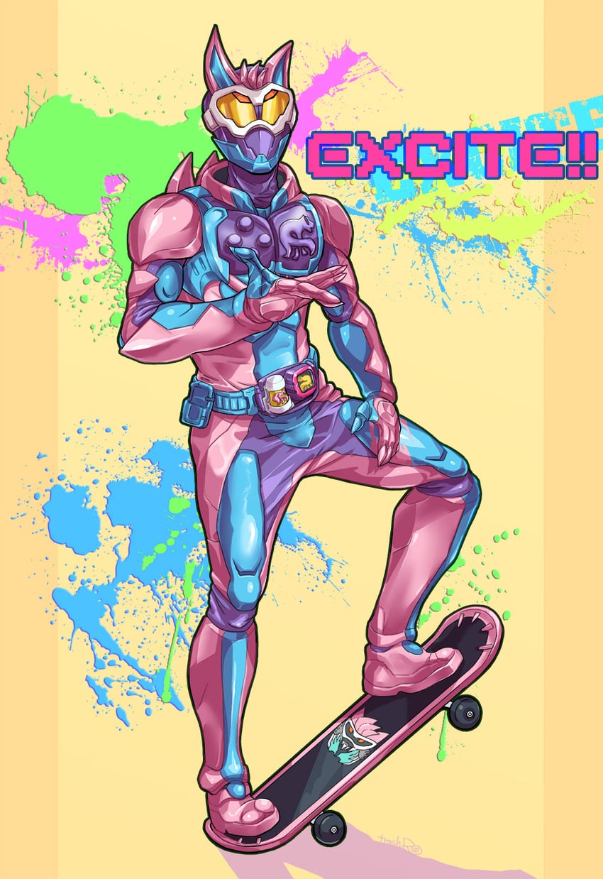 kamen rider revi and kamen rider vice (kamen rider and 1 more) drawn by huujyu