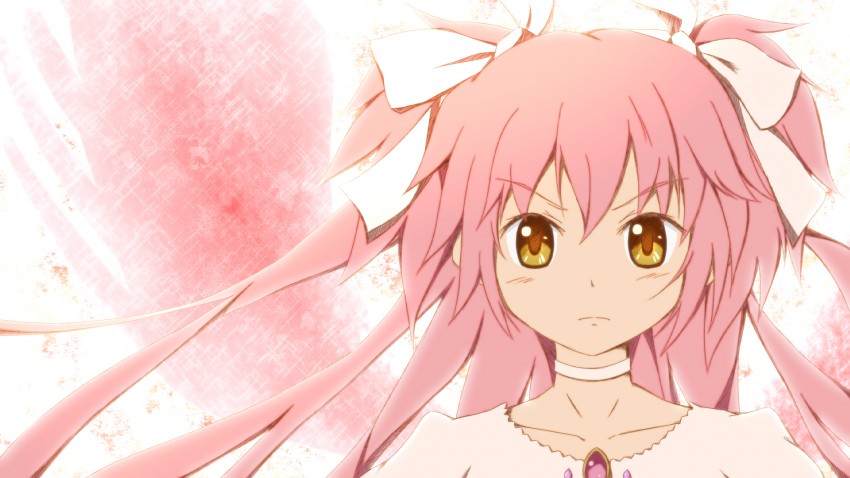 kaname madoka and ultimate madoka (mahou shoujo madoka magica) drawn by riai_(onsen)