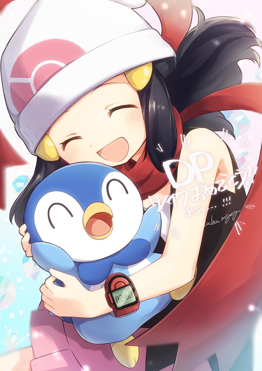 dawn and piplup (pokemon and 1 more) drawn by itou_(ankocha-mgmg)