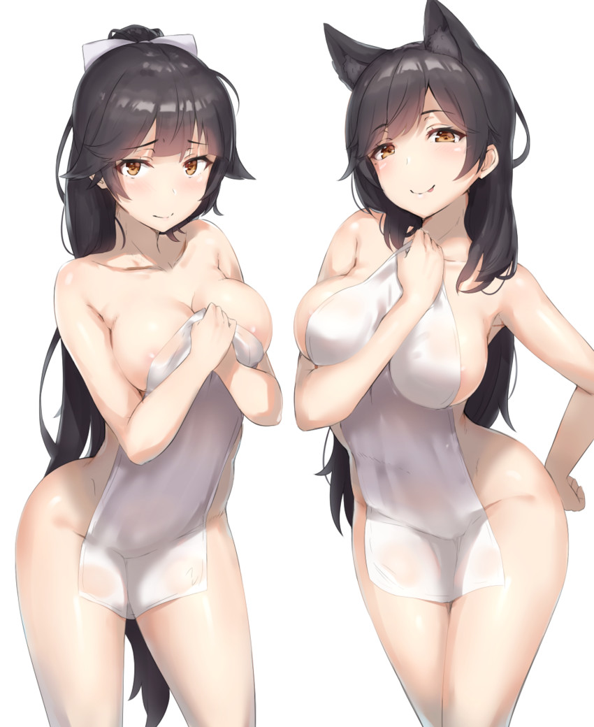 atago and takao (azur lane) drawn by reinama