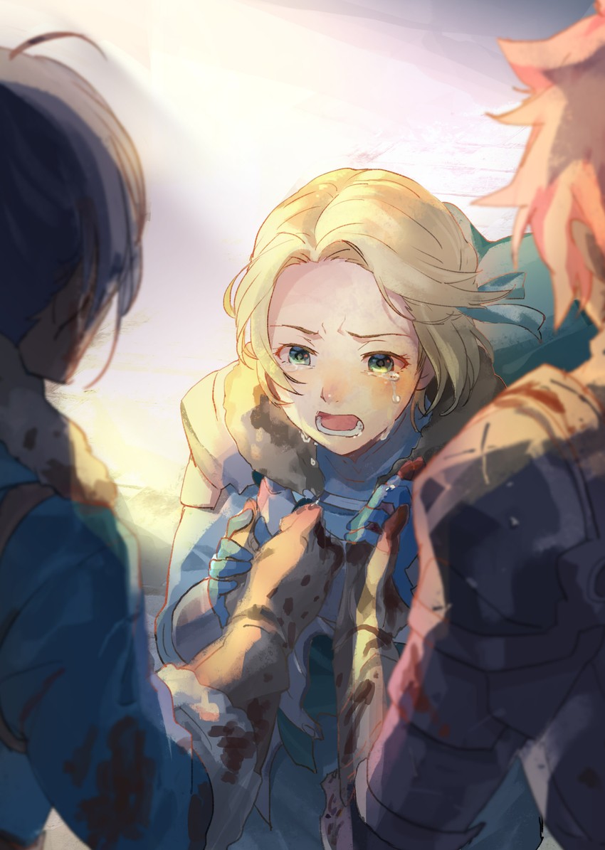 ingrid brandl galatea, sylvain jose gautier, and felix hugo fraldarius (fire emblem and 1 more) drawn by asao_(vc)