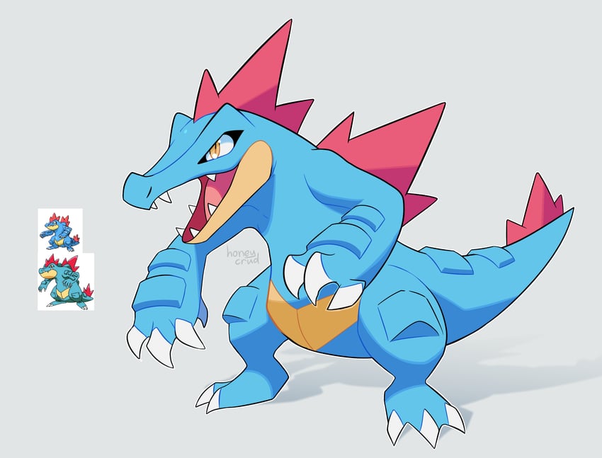 feraligatr (pokemon) drawn by kelpcheep