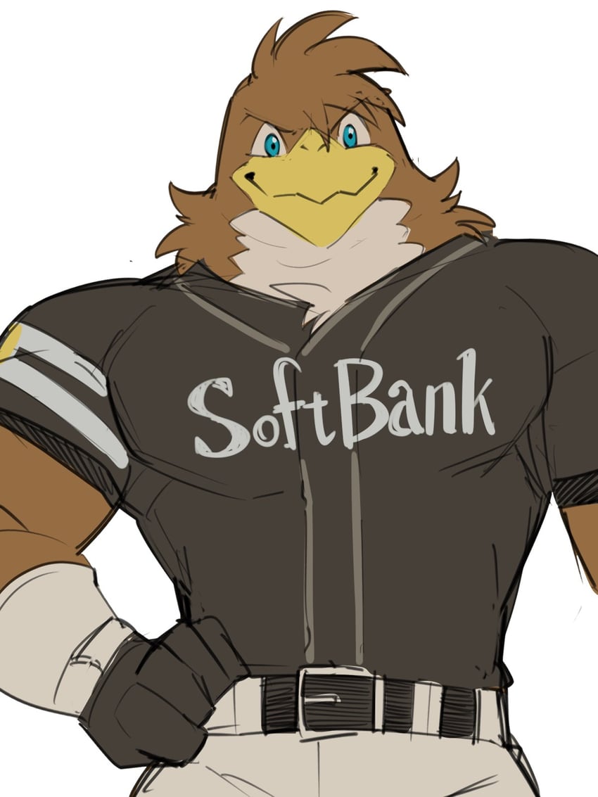 herculy hawk (fukuoka softbank hawks) drawn by tos_tos_f_ski