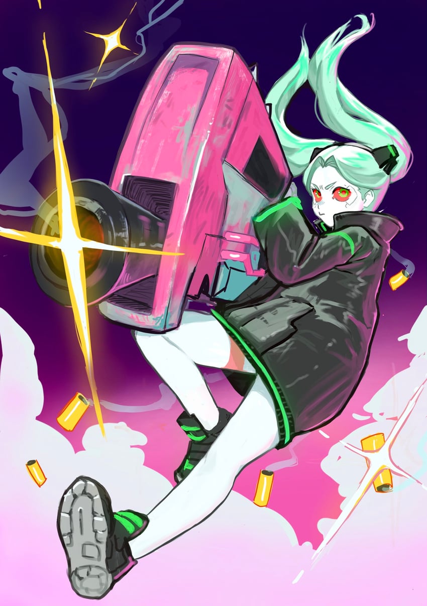 rebecca (cyberpunk and 1 more) drawn by annie_lyce
