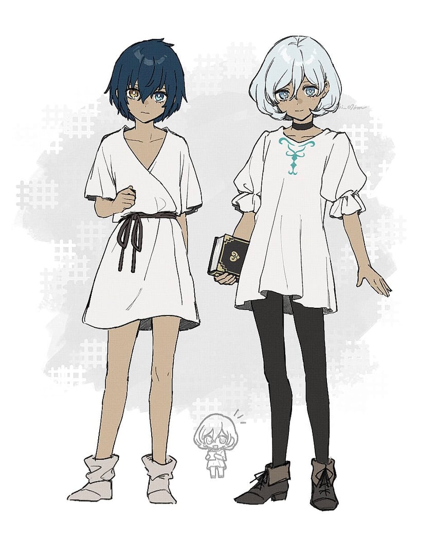 protagonist and the prince (metaphor: refantazio) drawn by abi_07km