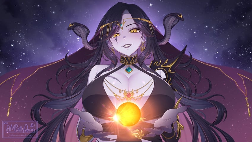 vexoria the sun eater (indie virtual youtuber) drawn by iampatty