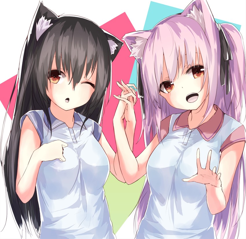 shia flatpaddy and mia flatpaddy (original) drawn by la-na