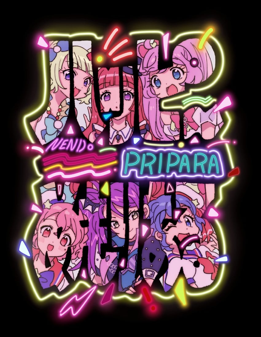 manaka laala, minami mirei, reona west, dorothy west, toudou shion, and 1 more (pretty series and 1 more) drawn by rituyama1
