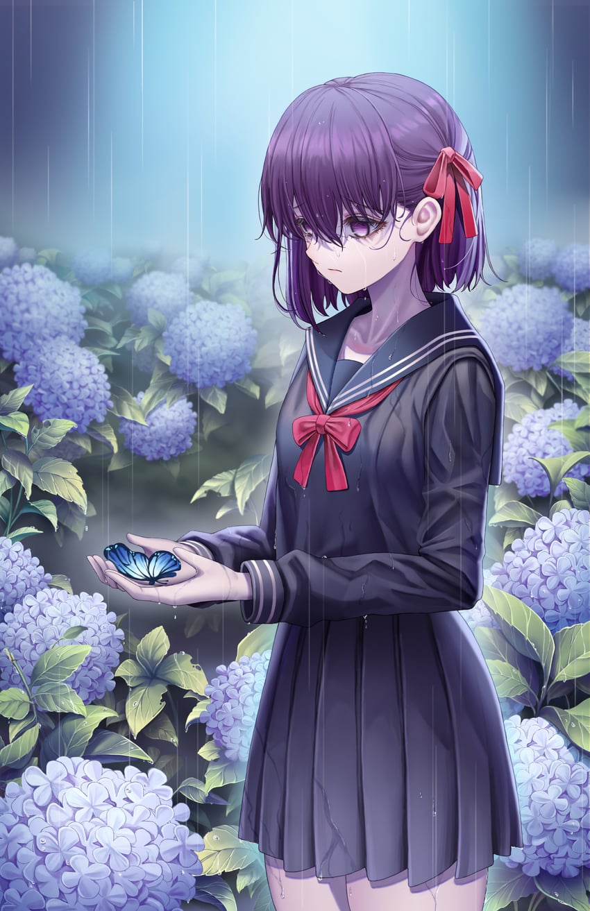 matou sakura (fate and 2 more) drawn by xiayekongzhige