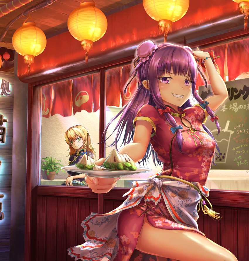 kirisame marisa, patchouli knowledge, mars, and taisa (touhou and 2 more) drawn by yatsukahagi