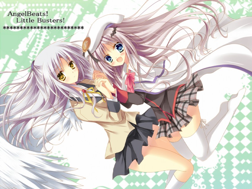 tachibana kanade and noumi kudryavka (little busters! and 2 more) drawn by asakura_hayate