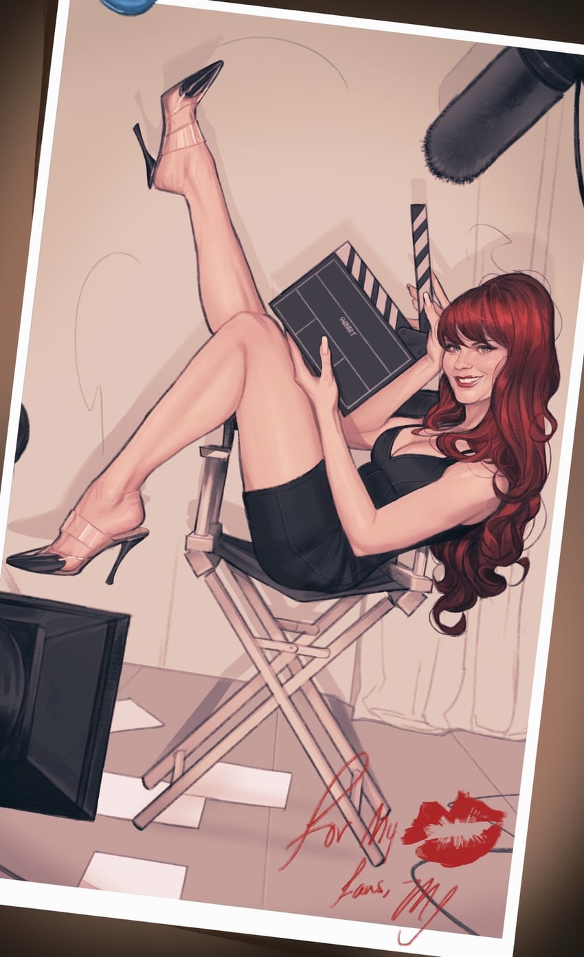mary jane watson (marvel and 1 more) drawn by jswayart