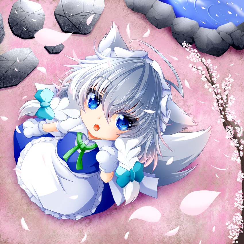 izayoi sakuya and inu sakuya (touhou) drawn by muumuu_(sirufuruteienn)