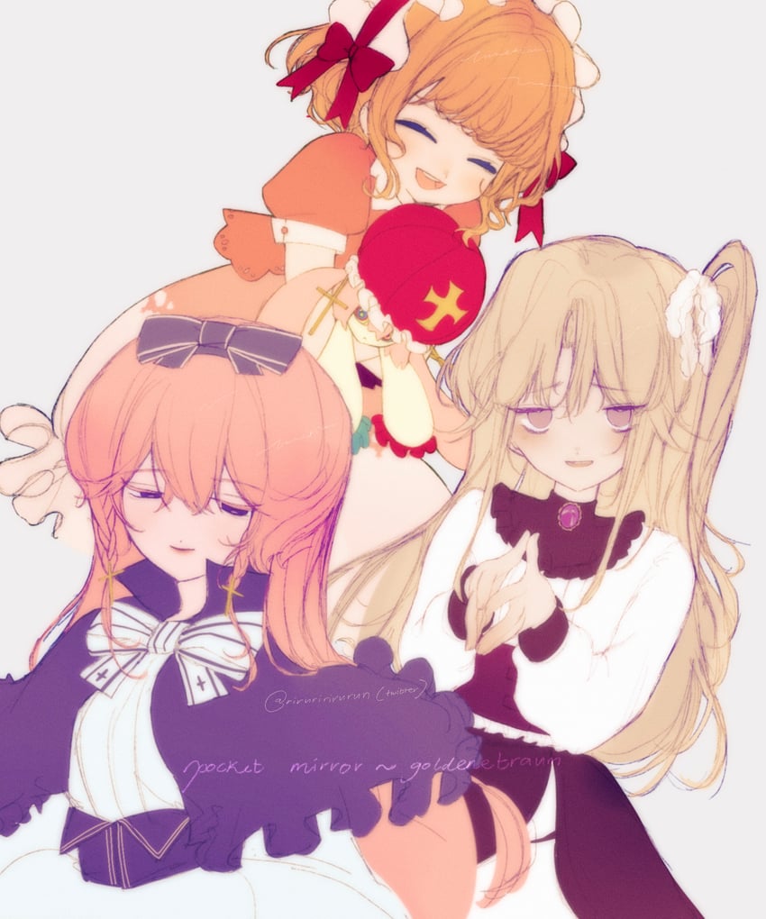 lisette, harpae, and fleta (pocket mirror) drawn by riruririrurun