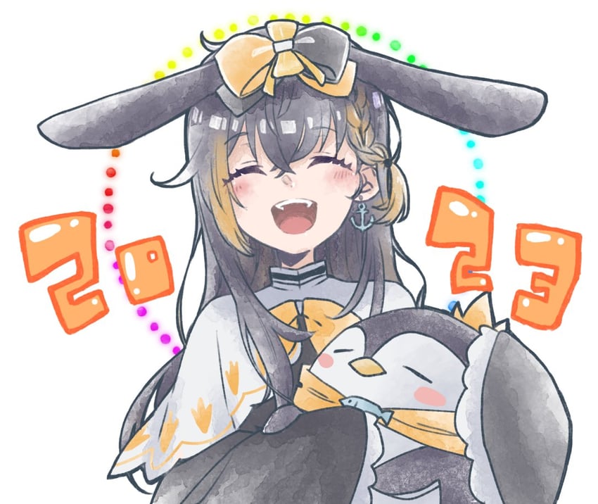 petra gurin and pentomo (nijisanji and 1 more) drawn by act_128