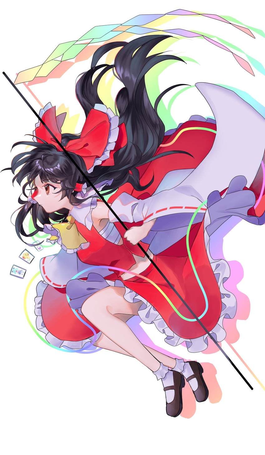 hakurei reimu and cirno (touhou and 1 more) drawn by omodaka_romu