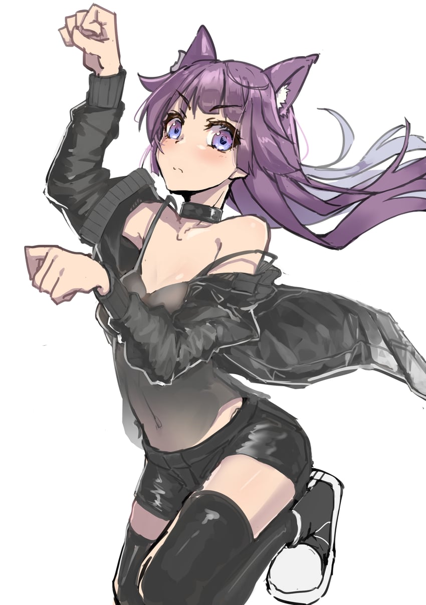 senjougahara hitagi (monogatari and 1 more) drawn by thomas_(aoakumasan)