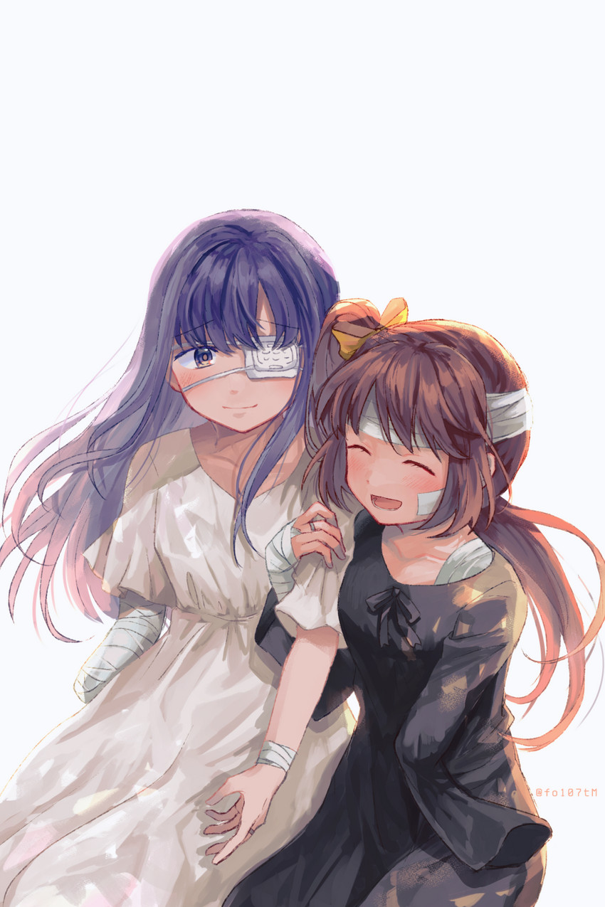 nanami yachiyo and yui tsuruno (mahou shoujo madoka magica and 1 more) drawn by totte
