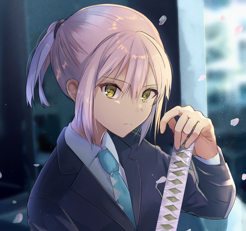 okita souji (fate and 2 more) drawn by gorogoronemuri
