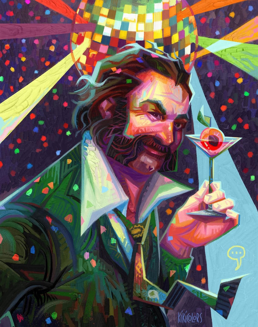 harry du bois and horrific necktie (disco elysium) drawn by kikicolors