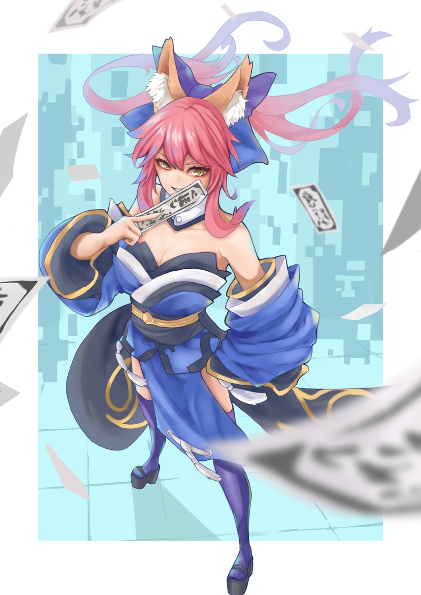 tamamo and tamamo no mae (fate and 4 more) drawn by motsu_(kirabeatkila)
