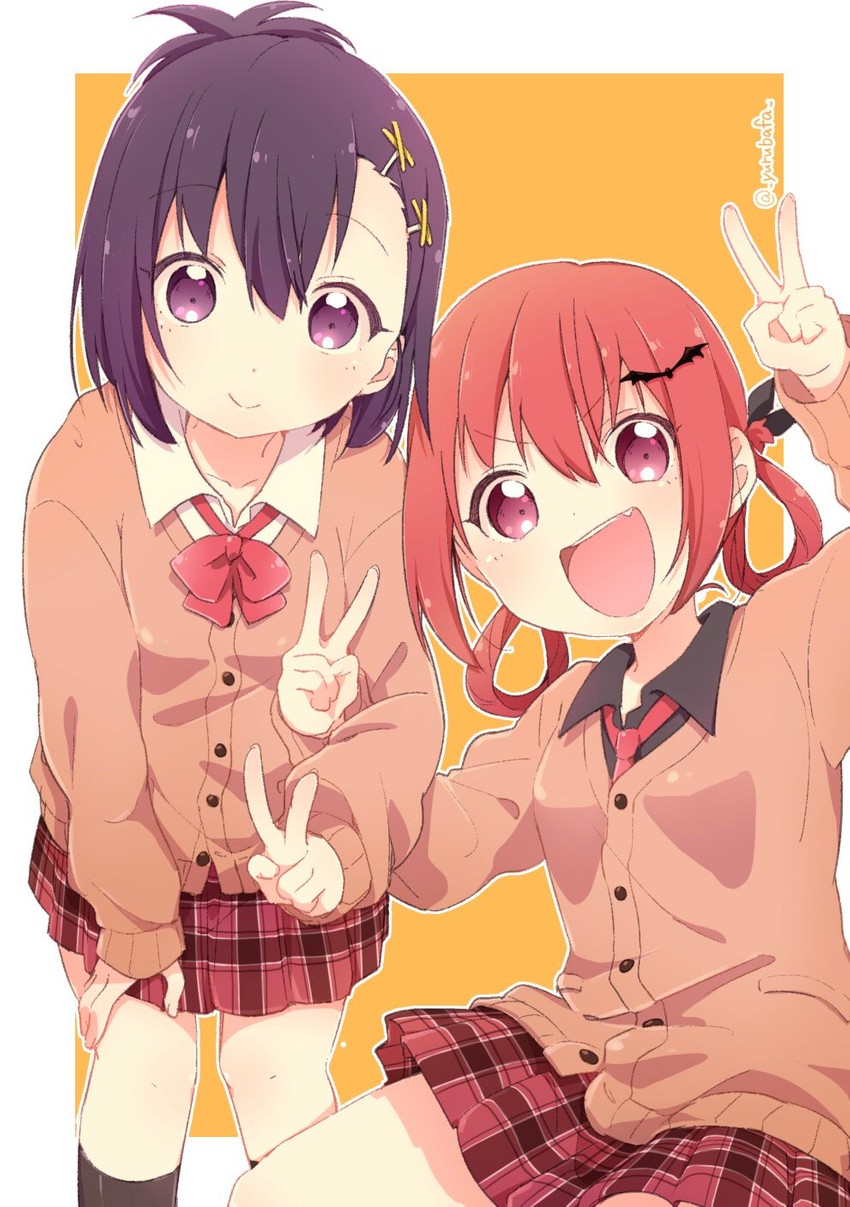 satanichia kurumizawa mcdowell and vignette tsukinose april (gabriel dropout) drawn by bafarin