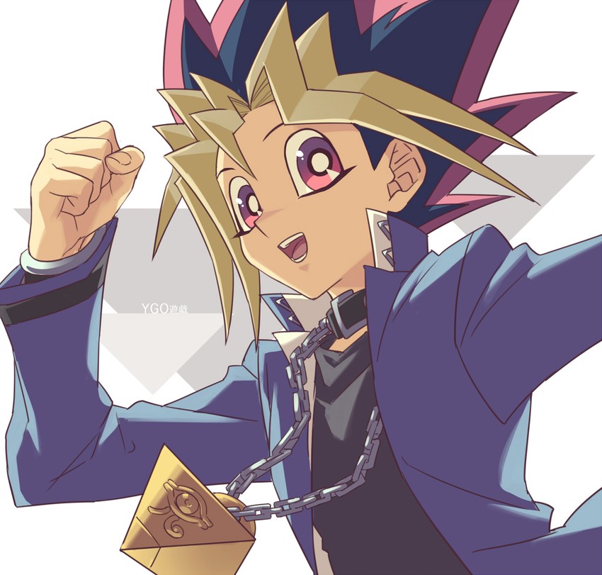 muto yugi (yu-gi-oh! and 1 more) drawn by talgi