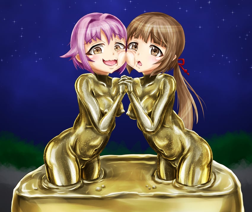 koshimizu sachiko and yorita yoshino (idolmaster and 1 more) drawn by yaneura_(yaneur)