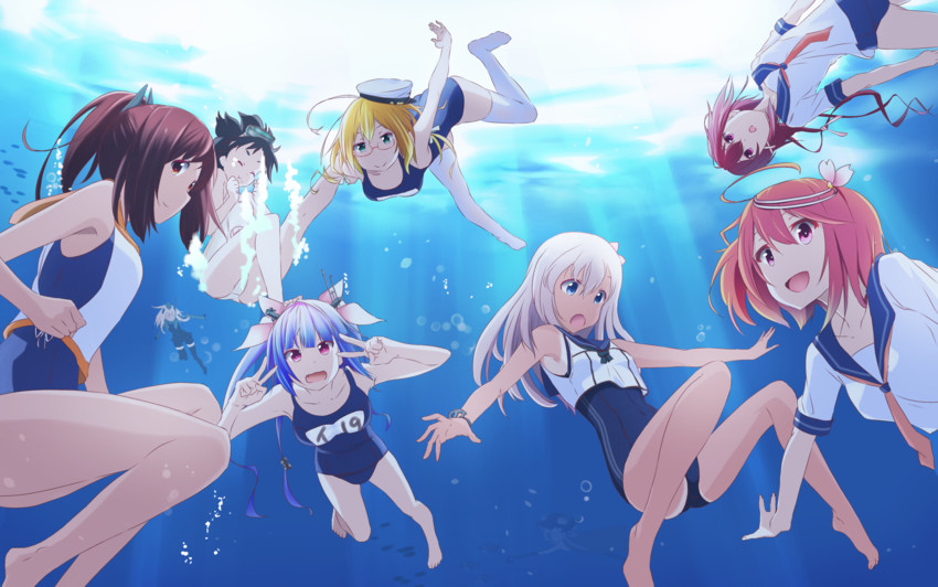 ro-500, wo-class aircraft carrier, i-19, i-58, i-401, and 4 more (kantai collection and 1 more) drawn by kikyou_(kiss-shot)