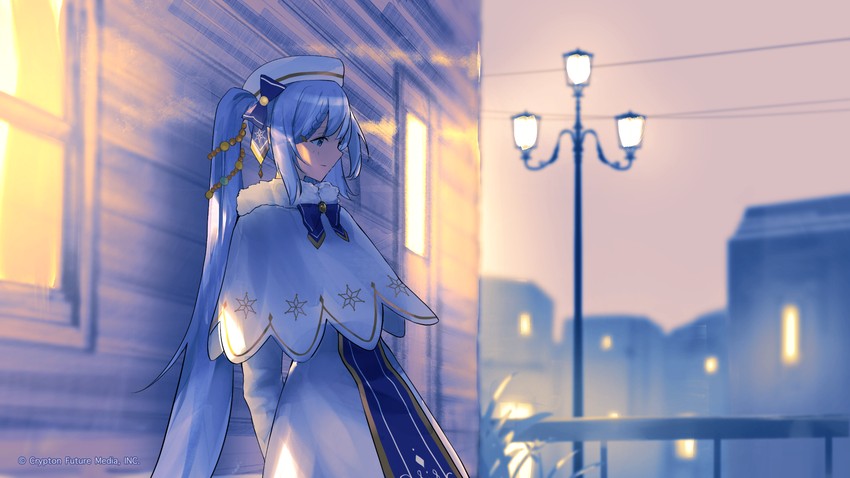 hatsune miku and yuki miku (vocaloid and 1 more) drawn by goroku