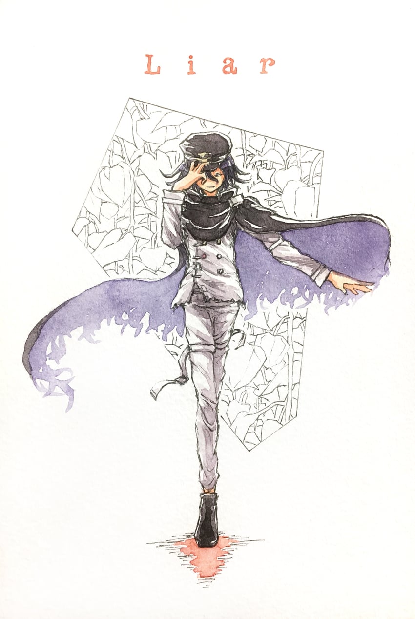 oma kokichi (danganronpa and 1 more) drawn by high_sen_chan