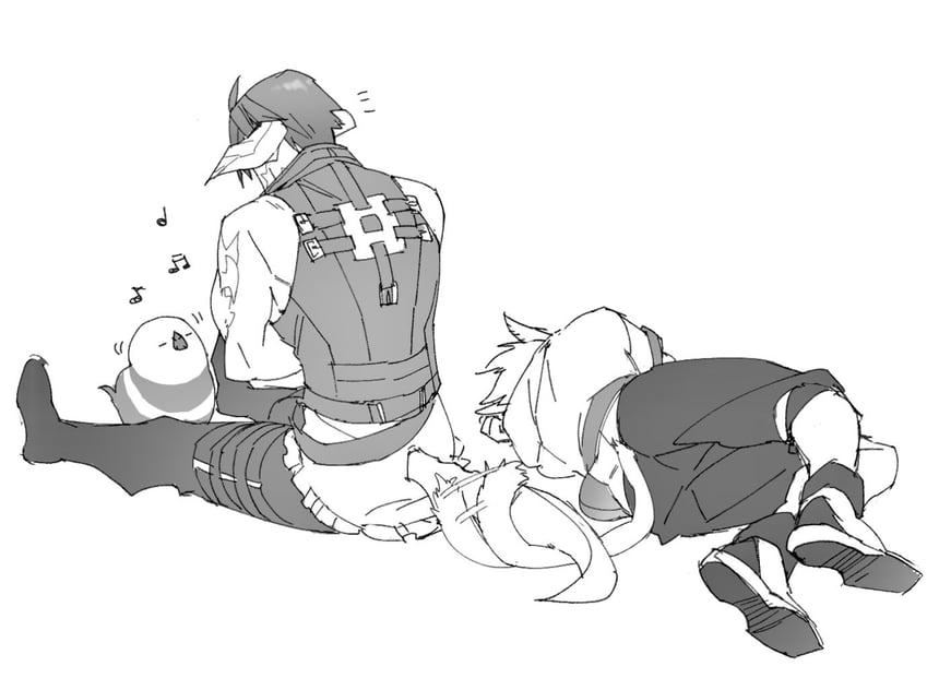 warrior of light, cloud strife, squall leonhart, and great serpent of ronka (final fantasy and 3 more) drawn by ryouto