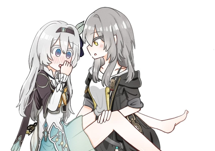 trailblazer, firefly, and stelle (honkai and 1 more) drawn by sh1zuki