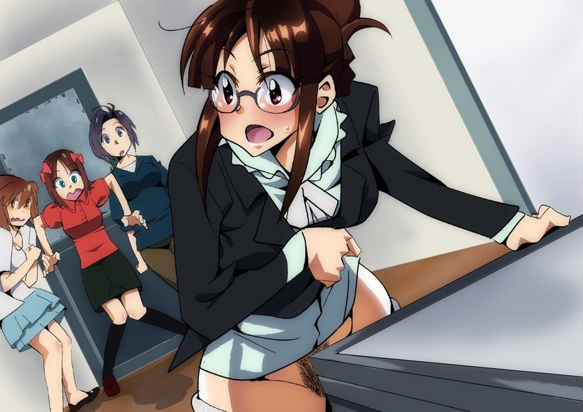 amami haruka, kikuchi makoto, hagiwara yukiho, and akizuki ritsuko (idolmaster and 1 more) drawn by mosaiq_(lovechild)