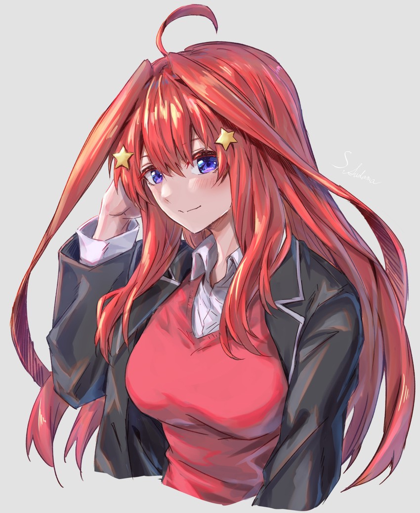 nakano itsuki (go-toubun no hanayome) drawn by sakazuki_sudama