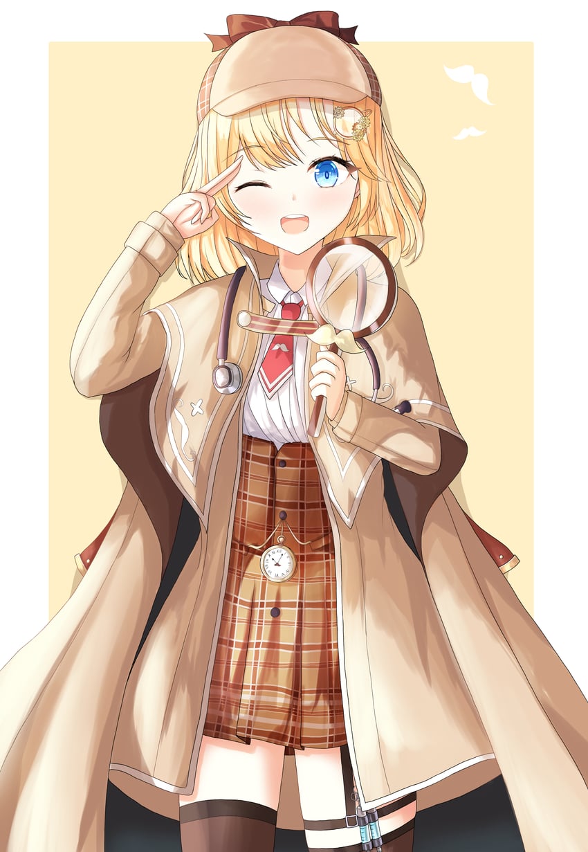 watson amelia (hololive and 1 more) drawn by hayumi_(hayumi03)