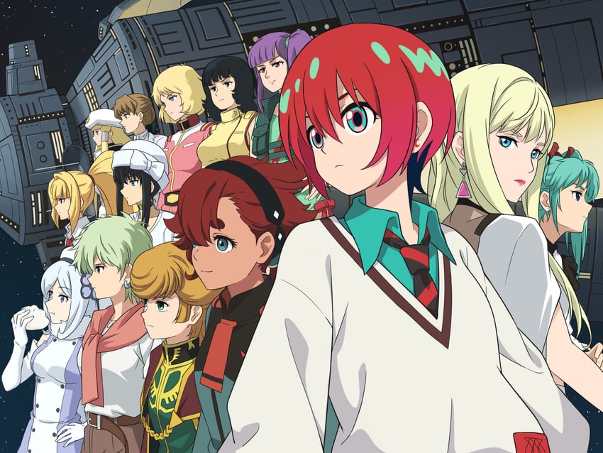 suletta mercury, amate yuzuriha, mineva lao zabi, sayla mass, marina ismail, and 10 more (gundam and 16 more) drawn by laofuzi_dai_bansho