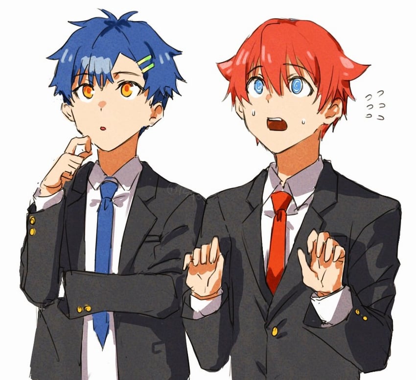 hibiki yuuta and asanaka yomogi (gridman universe) drawn by risyo