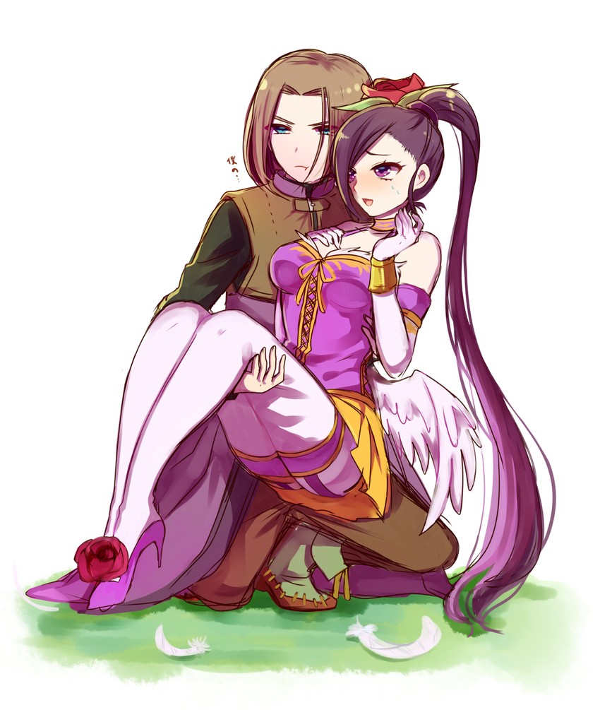 hero and martina (dragon quest and 1 more) drawn by beifunan