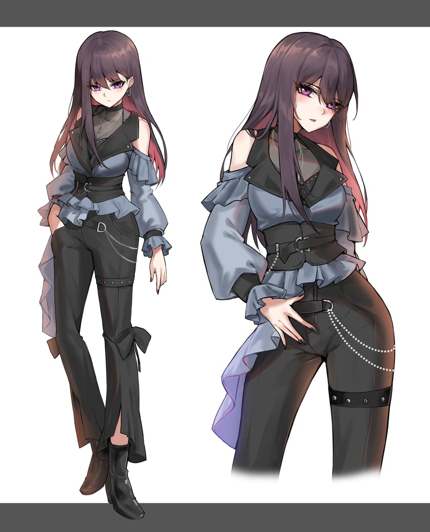 shiina taki (bang dream! and 1 more) drawn by unique_(pixiv12704744)