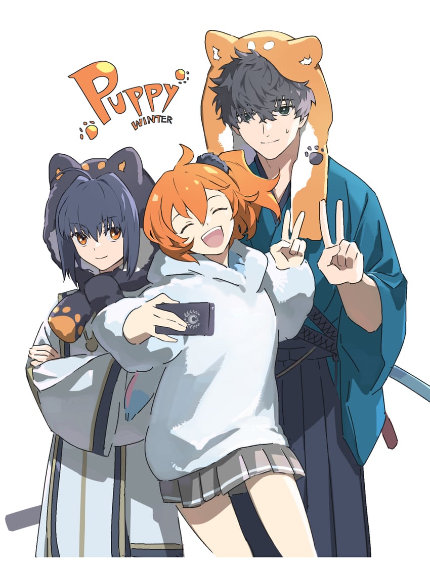 fujimaru ritsuka and yamato takeru (fate and 2 more) drawn by formybestcp