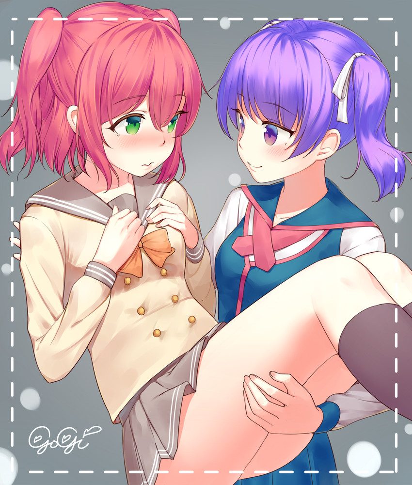 kurosawa ruby and kazuno leah (love live! and 1 more) drawn by gogi