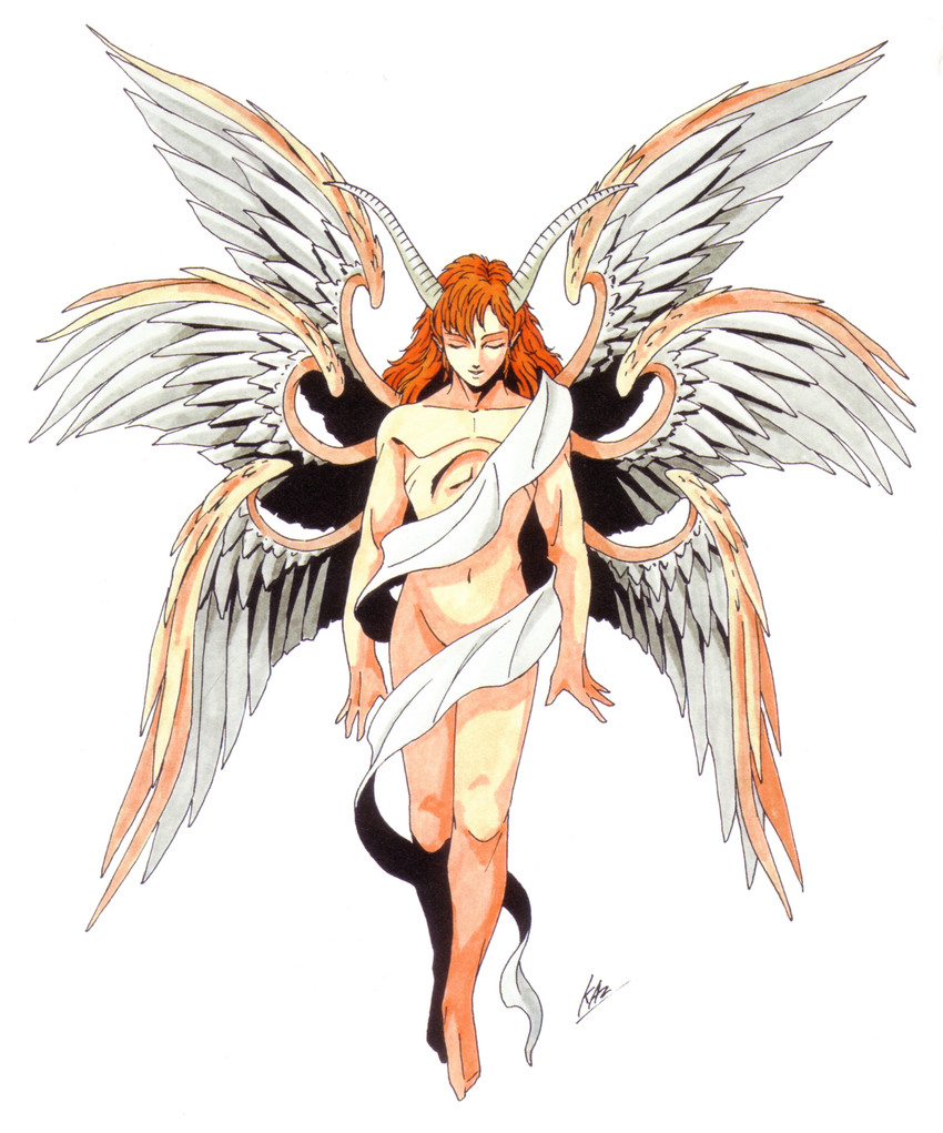 lucifer and helel (shin megami tensei and 1 more) drawn by kazuma_kaneko