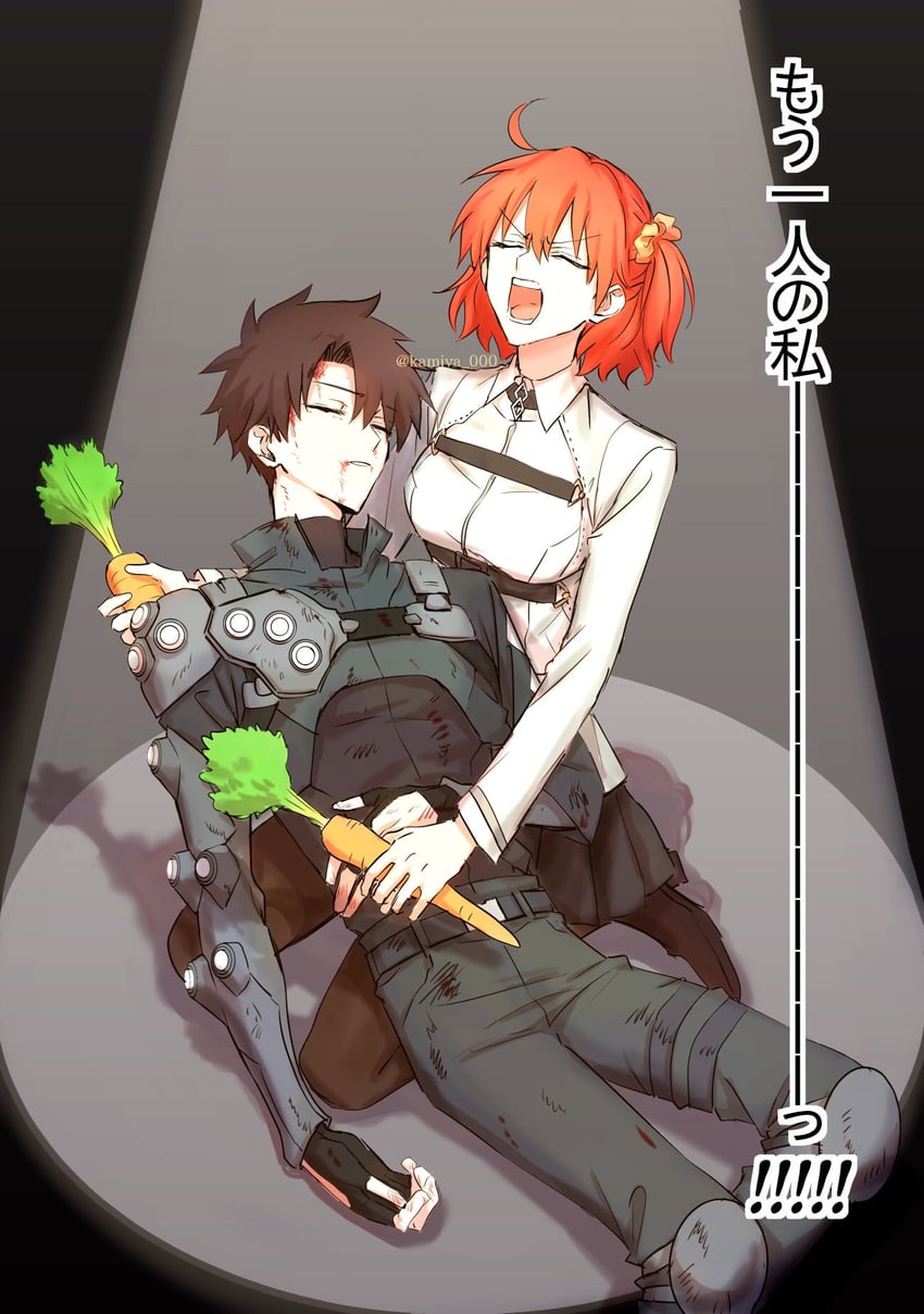 fujimaru ritsuka (fate and 1 more) drawn by kamiya_(kamiya_000)