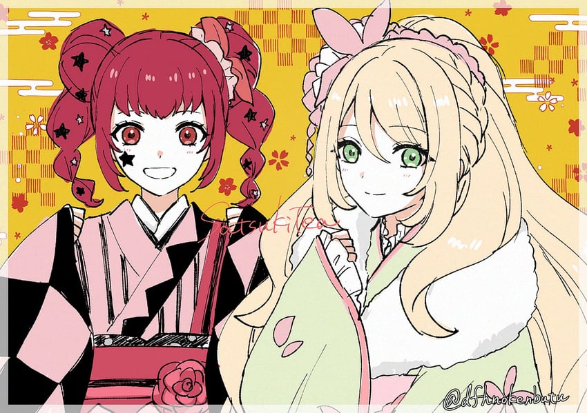 celine and yunaka (fire emblem and 1 more) drawn by dfhnokenbutu