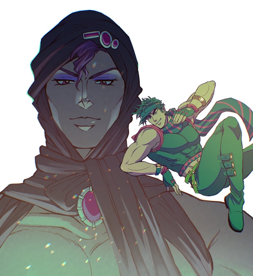 joseph joestar and kars (jojo no kimyou na bouken and 1 more) drawn by catneylang
