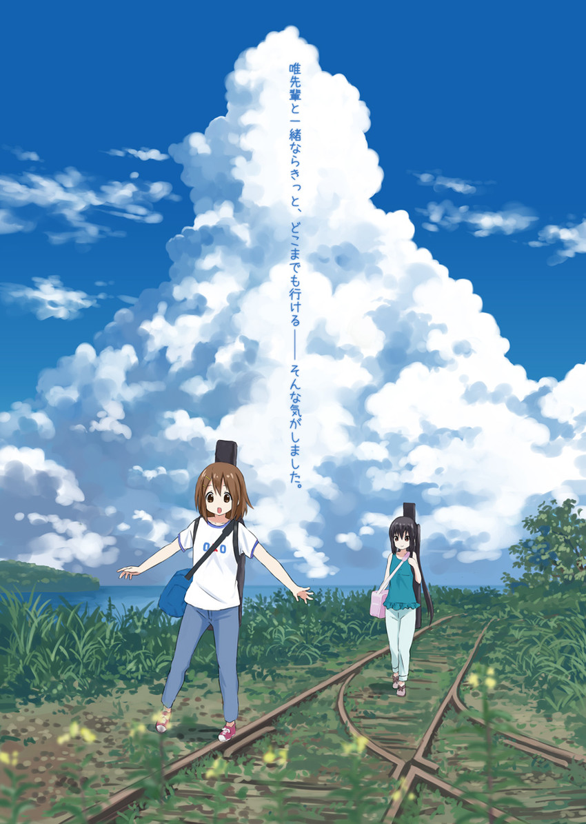 nakano azusa and hirasawa yui (k-on!) drawn by isou_nagi